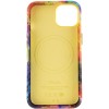 Шкіряний чохол Colour Splash with MagSafe для Apple iPhone 13 (6.1"), Orange / Red