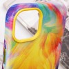 Шкіряний чохол Colour Splash with MagSafe для Apple iPhone 13 (6.1"), Yellow / Red