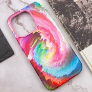 Кожаный чехол Colour Splash with MagSafe для Apple iPhone 13 Pro Max (6.7"), Pink/Blue