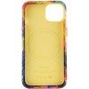 Шкіряний чохол Colour Splash with MagSafe для Apple iPhone 14 Plus (6.7"), Orange / Red