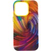 Шкіряний чохол Colour Splash with MagSafe для Apple iPhone 14 Pro Max (6.7"), Orange / Red