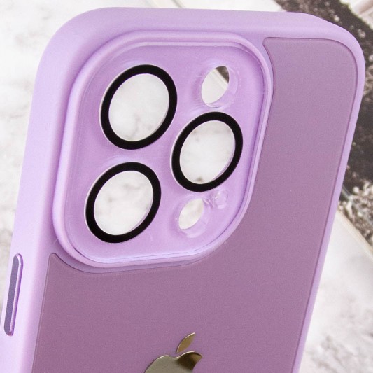 Чехол TPU+Glass Sapphire Midnight для Apple iPhone 12 Pro (6.1"), Сиреневый / Lilac - изображение 5