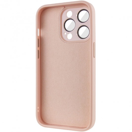 Чехол TPU+Glass Sapphire Midnight для Apple iPhone 12 Pro (6.1"), Розовый / Pink Sand - изображение 3