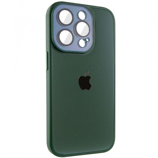 Чехол TPU+Glass Sapphire Midnight для Apple iPhone 12 Pro (6.1"), Зеленый / Forest green - изображение 1