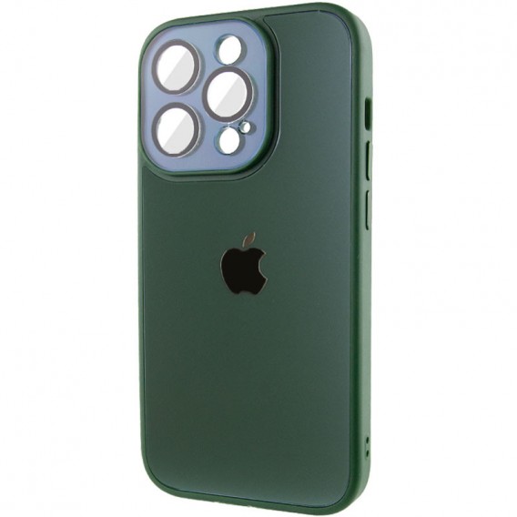 Чохол TPU+Glass Sapphire Midnight для Apple iPhone 12 Pro (6.1"), Зелений / Forest green
