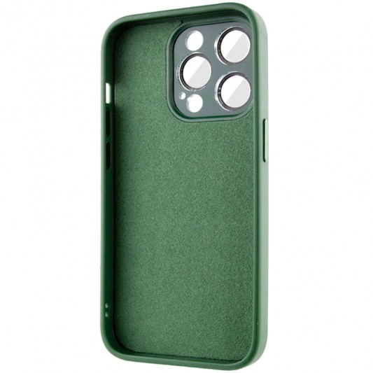 Чехол TPU+Glass Sapphire Midnight для Apple iPhone 12 Pro (6.1"), Зеленый / Forest green - изображение 3