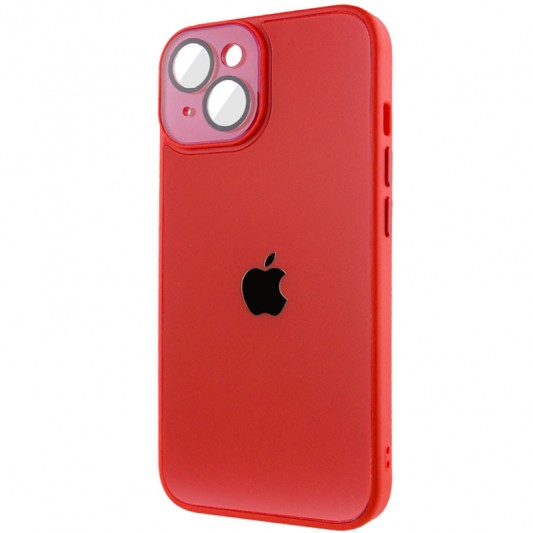 Чехол TPU+Glass Sapphire Midnight для Apple iPhone 14 (6.1"), Красный / Red - изображение 2