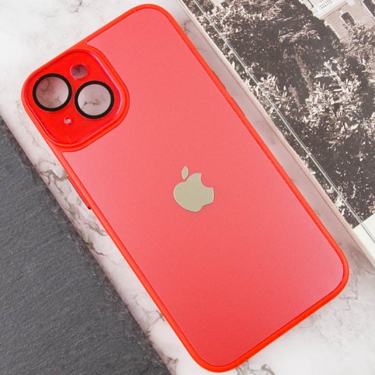 Чехол TPU+Glass Sapphire Midnight для Apple iPhone 14 (6.1"), Красный / Red - изображение 4