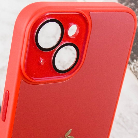 Чехол TPU+Glass Sapphire Midnight для Apple iPhone 14 (6.1"), Красный / Red - изображение 5