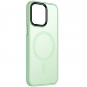 TPU+PC чохол Metal Buttons with MagSafe Colorful для Apple iPhone 14 (6.1") М'ятний / Matcha Green