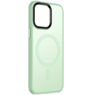 TPU+PC чехол Metal Buttons with MagSafe Colorful для Apple iPhone 14 (6.1