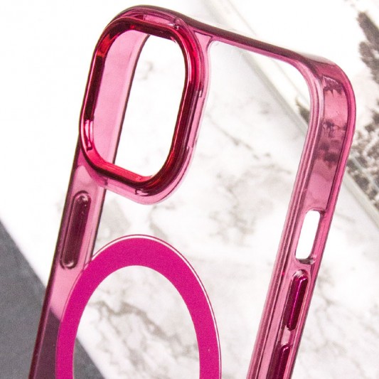 Чехол TPU Iris with MagSafe для Apple iPhone 12 Pro Max (6.7") Бордовый - изображение 6