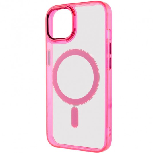 Чехол TPU Iris with MagSafe для Apple iPhone 12 Pro Max (6.7") Малиновый - изображение 2