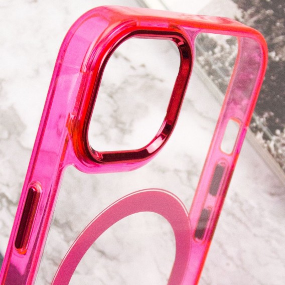 Чехол TPU Iris with MagSafe для iPhone 12 Pro Max (6.7"), Малиновый