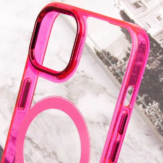 Чехол TPU Iris with MagSafe для iPhone 12 Pro Max (6.7"), Малиновый