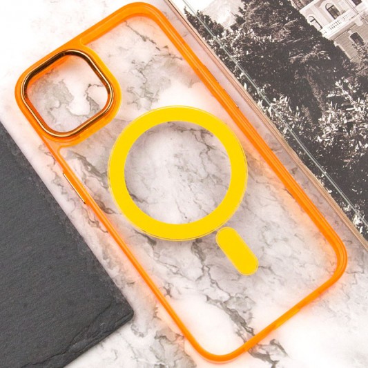 Чехол TPU Iris with MagSafe для Apple iPhone 12 Pro Max (6.7") Оранжевый - изображение 4