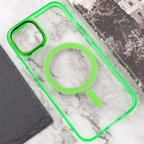 Чехол TPU Iris with MagSafe для Apple iPhone 12 Pro Max (6.7"), Салатовый