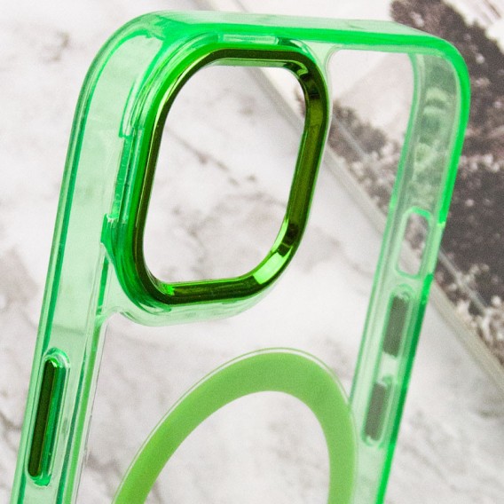 Чехол TPU Iris with MagSafe для Apple iPhone 12 Pro Max (6.7"), Салатовый
