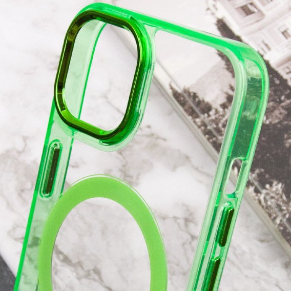 Чехол TPU Iris with MagSafe для Apple iPhone 12 Pro Max (6.7"), Салатовый