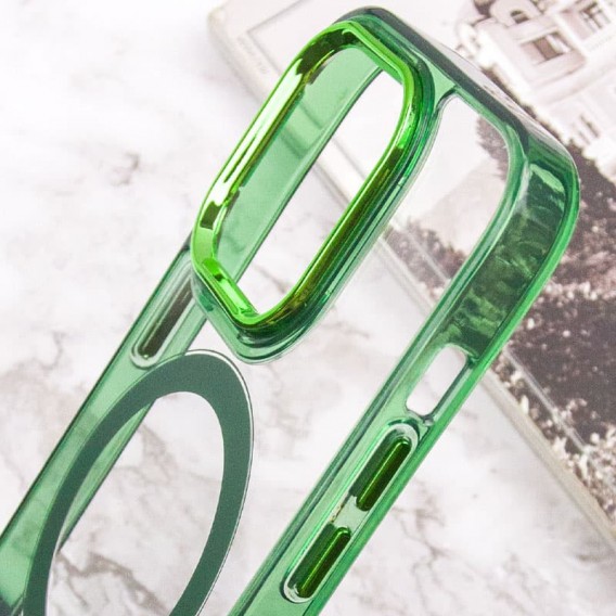 Чехол TPU Iris with MagSafe для Apple iPhone 13 Pro (6.1"), Зеленый