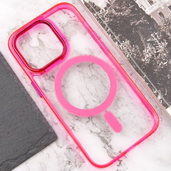 Чехол TPU Iris with MagSafe для iPhone 13 Pro (6.1"), Малиновый