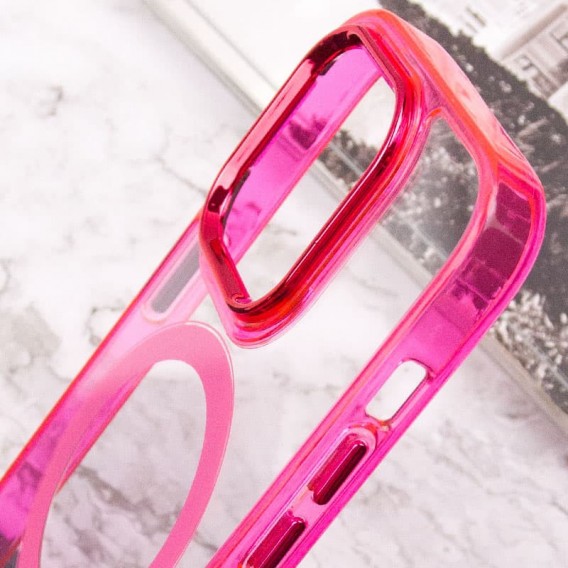 Чехол TPU Iris with MagSafe для iPhone 13 Pro (6.1"), Малиновый