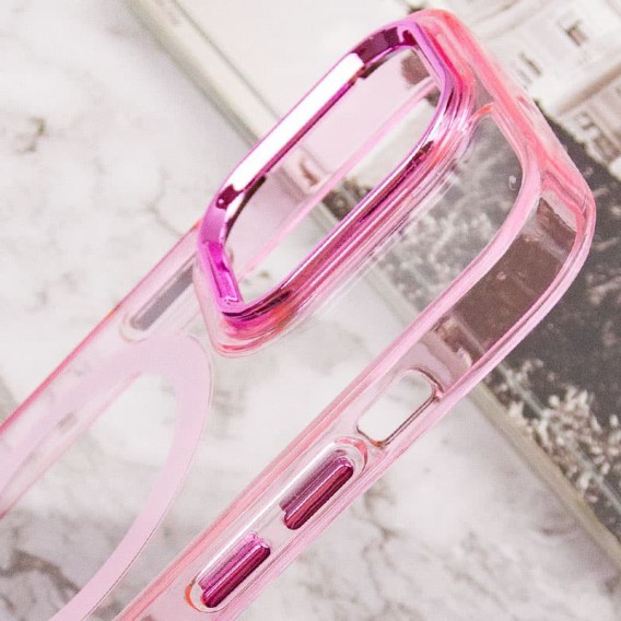 Чехол TPU Iris with MagSafe для Apple iPhone 13 Pro (6.1"), Розовый