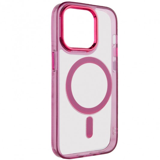 Чехол TPU Iris with MagSafe для Apple iPhone 13 Pro Max (6.7") Бордовый - изображение 1