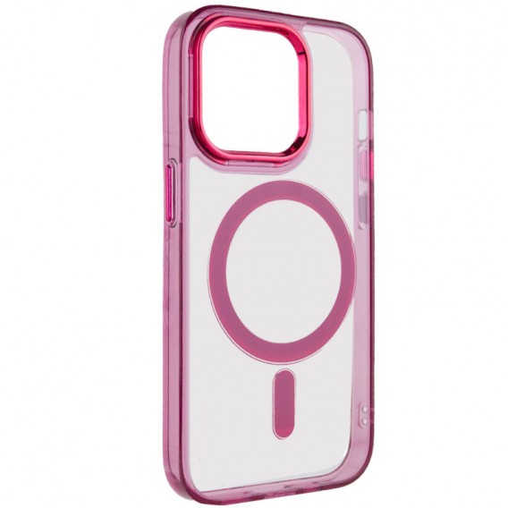 Чохол TPU Iris with MagSafe для Apple iPhone 13 Pro Max (6.7"), Бордовий