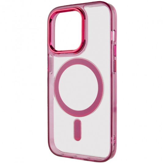 Чехол TPU Iris with MagSafe для Apple iPhone 13 Pro Max (6.7") Бордовый - изображение 2
