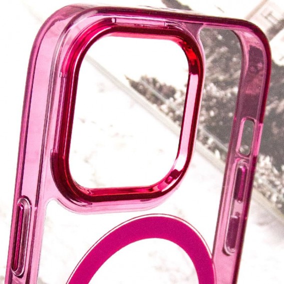 Чохол TPU Iris with MagSafe для Apple iPhone 13 Pro Max (6.7"), Бордовий