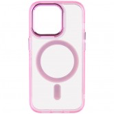 Чохол TPU Iris with MagSafe для Apple iPhone 13 Pro Max (6.7") Рожевий