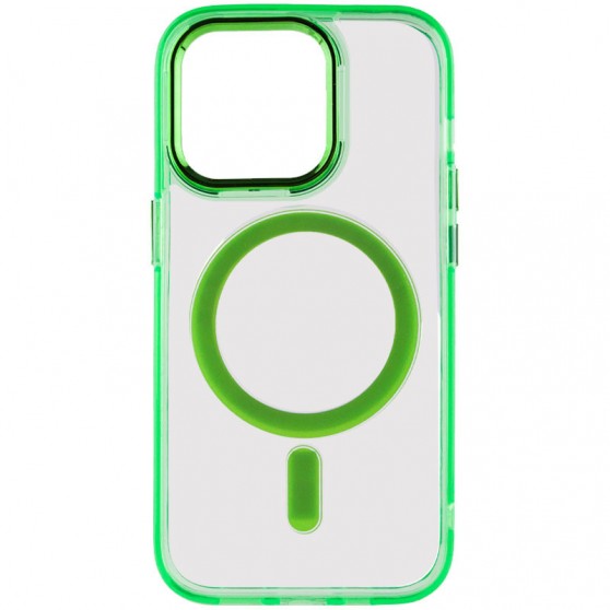 Чехол TPU Iris with MagSafe для Apple iPhone 13 Pro Max (6.7") Салатовый