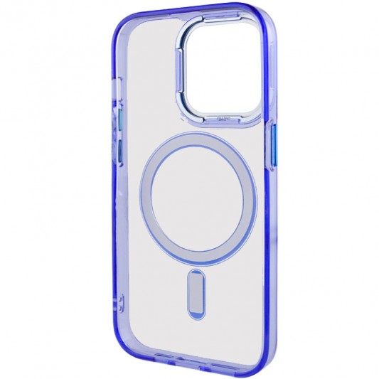Чехол TPU Iris with MagSafe для Apple iPhone 13 Pro Max (6.7") Синий - изображение 3