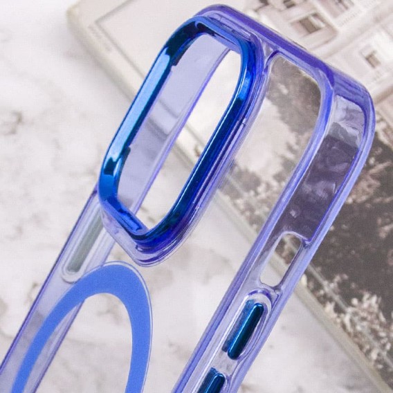Чохол TPU Iris with MagSafe для Apple iPhone 13 Pro Max (6.7"), Синій