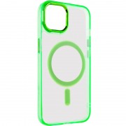 Чехол TPU Iris with MagSafe для Apple iPhone 14 (6.1"), Салатовый