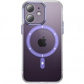Чехол TPU+PC Colorful with MagSafe для Apple iPhone 12 (6.1 дюйма) Purple