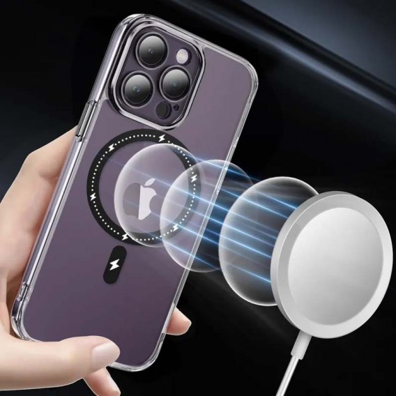 Чехол TPU+PC Colorful with MagSafe для Apple iPhone 12 Pro (6.1"), Black