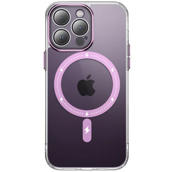 Чехол TPU+PC Colorful with MagSafe для iPhone 12 Pro Max (6.7"), Pink