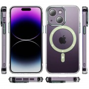 Чехол TPU+PC Colorful with MagSafe для Apple iPhone 13 (6.1"), Green