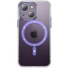 Чохол TPU+PC Colorful with MagSafe для Apple iPhone 13 (6.1"), Purple