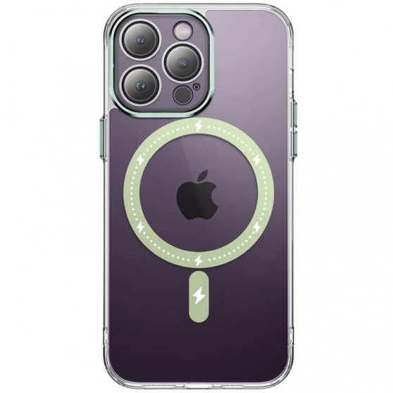 Чехол TPU+PC Colorful with MagSafe для Apple iPhone 13 Pro (6.1") Green