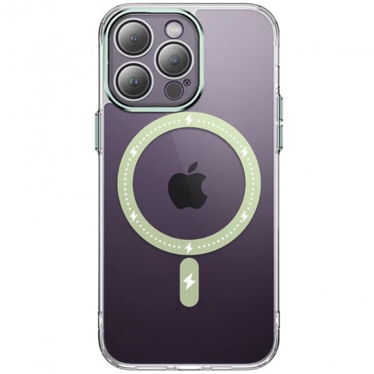 Чехол TPU+PC Colorful with MagSafe для Apple iPhone 13 Pro Max (6.7") Green