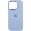 Чехол Silicone Case Metal Buttons (AA) для Apple iPhone 14 Pro Max (6.7"), Голубой / Blue Fog