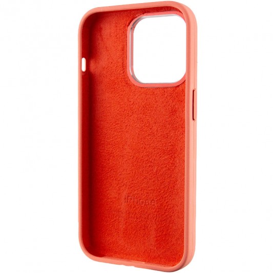 Чохол Silicone Case Metal Buttons (AA) для Apple iPhone 14 Pro Max (6.7") Рожевий / Pink Pomelo - зображення 4 