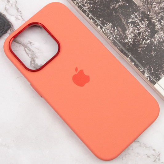 Чохол Silicone Case Metal Buttons (AA) для Apple iPhone 14 Pro Max (6.7") Рожевий / Pink Pomelo - зображення 6 