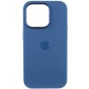 Чехол Silicone Case Metal Buttons (AA) для Apple iPhone 14 Pro Max (6.7"), Синий / Blue Jay