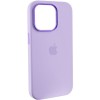 Чохол Silicone Case Metal Buttons (AA) для Apple iPhone 14 Pro Max (6.7"), Бузковий / Lilac