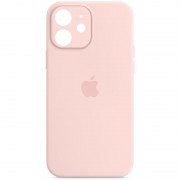Чохол Silicone Case Full Camera Protective (AA) для Apple iPhone 12 (6.1") Рожевий / Chalk Pink