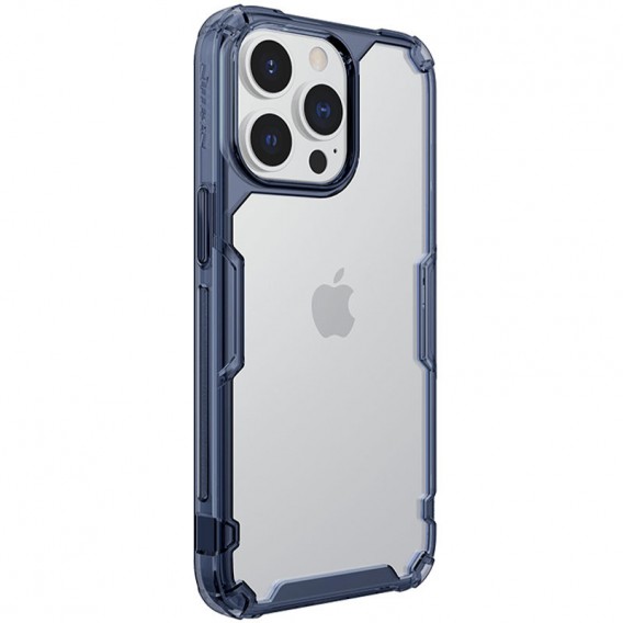 TPU чехол Nillkin Nature Pro Series для Apple iPhone 14 Pro (6.1"), Синий (прозрачный)